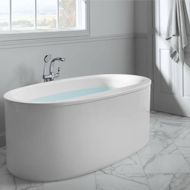 Kohler Ceric 60In X 29In Freestanding Bath With Center ToeTap Drain